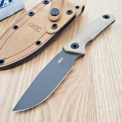 Zero Tolerance 0004 Fixed Knife 4.25" CPM Cru-Wear Steel Blade Micarta Handle - Image 1 of 4