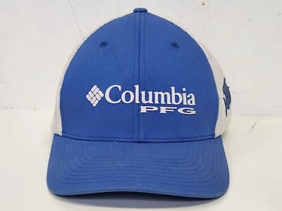 Columbia PFG Mens Mesh Cap Hat Marlin Ball Cap Blue Offshore Fishing L/XL - Image 1 of 4