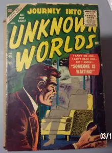 Viaje a mundos desconocidos #44 1956 en buen estado/en muy buen estado-- 5 grandes historias atlas - Imagen 1 de 3