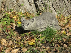 Katze Stein Garten Ornament - Bild 1 von 3
