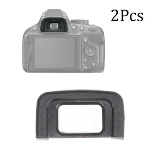 2pcs Eyecup Viewfinder Eyepiece D5100 Protective D5200 Shield Rubber Black - Picture 1 of 7