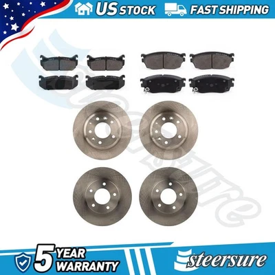 Комплект передних задних автомобильных дисковых тормозных дисков тормозных колодок для Mazda 626 1998-2002 годов выпуска - Изображение 1 из 4