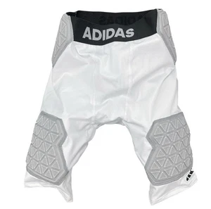 adidas Padded 5-Pad Soft Pad Football Griddle Shorts Size S White IP9106 New - Picture 1 of 4