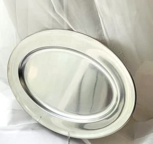 Vtg Cultura Sweden Stainless Steel AB Silver & Stal Serving Tray Lg - Picture 1 of 9
