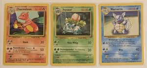 Ivysaur 30/102 - Wartotle 42/102 - Charmeleon 24/102, Base Set Pokemon - Bild 1 von 2