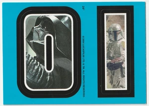Star Wars 2004 Topps Heritage Stickers O I #24 Darth Vader Boba Fett - Picture 1 of 2