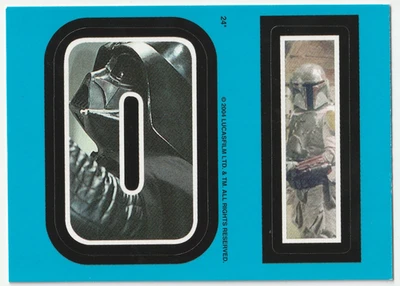 Star Wars 2004 Topps Heritage Stickers O I #24 Darth Vader Boba Fett - Image 1 of 2