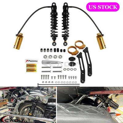 Amortiguadores de suspensión trasera depósito remoto aptos para Harley Electra Glide 2014-2025 Foto 1 de 4