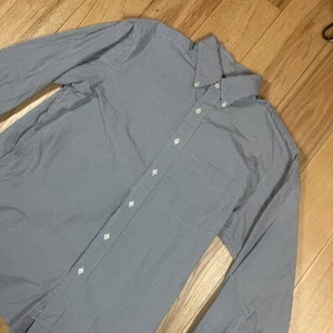 J Crew Ruderer Oxford geknöpftes Hemd Herren 15,5 weiß blau elegant formell Vintage - Bild 1 von 8