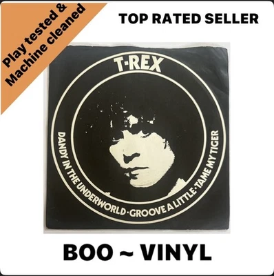 T. Rex Promo ~ Dandy In The Underworld 7" Promo Vinyl Record VG+ / VG+ - Image 1 of 4