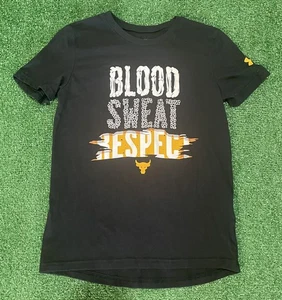 Under Armour Project Rock Blood Sweat Respect Shirt Size Youth Medium - Picture 1 of 3