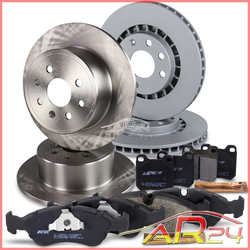 4x DISCOS FRENO +PASTILLAS EJE TRASERO +DELANTERO POR OPEL VECTRA B 1.6-2.0 - Imagen 1 de 4