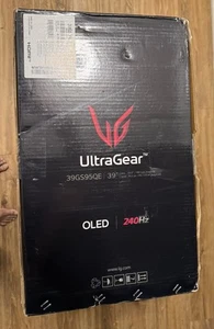 LG 39" UltraGear OLED WQHD 240Hz .03ms G-Sync Curved Gaming Monitor - Picture 1 of 9