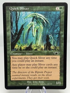 MTG: Quick Sliver 136/145 Magic: the Gathering Legions 2003 EX/NM Creature Card - Bild 1 von 1