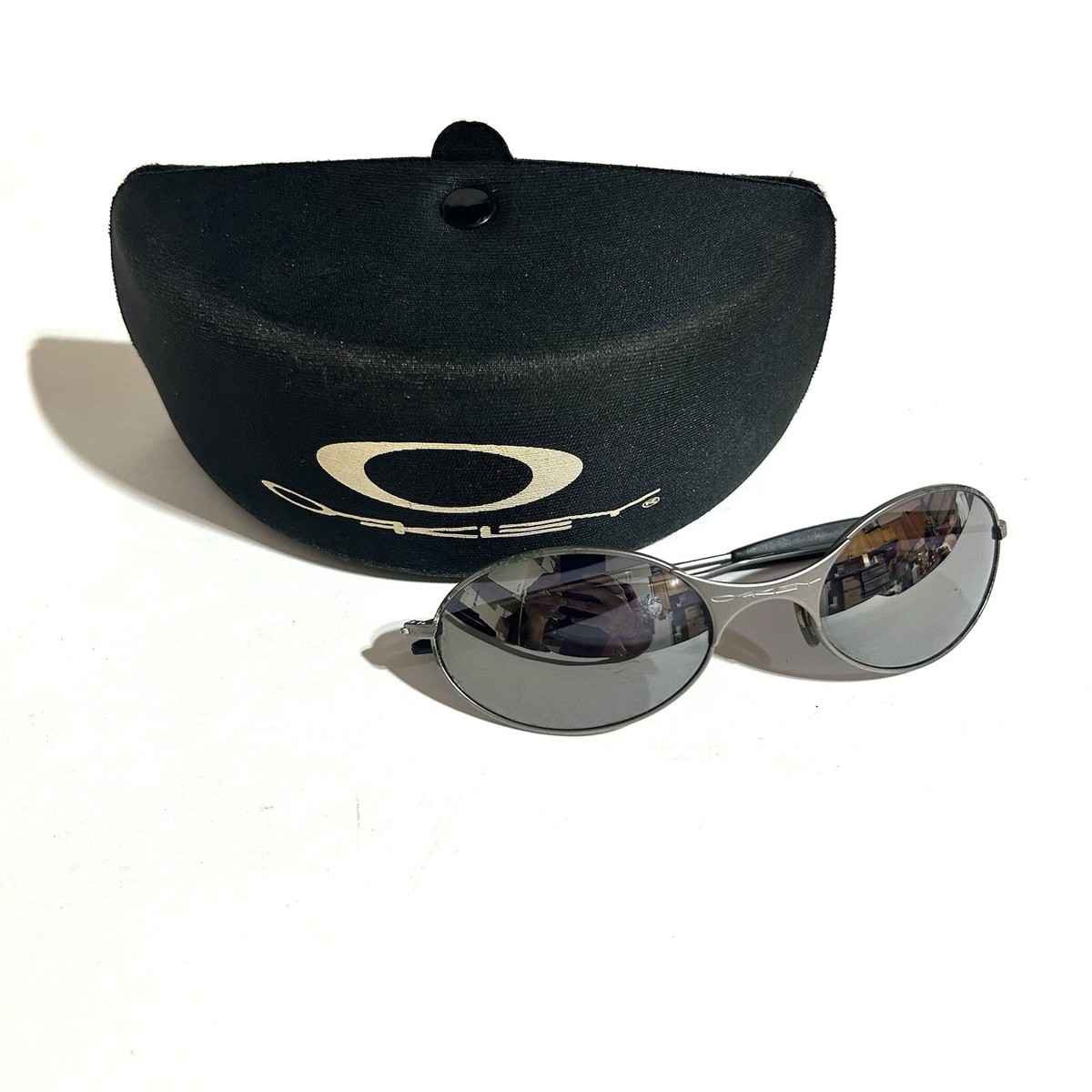 Vintage Oakley E Wire Sunglasses Gunmetal Frame & Rare Vintage Oakley E Wire Sunglasses Gunmetal Frame & Rare