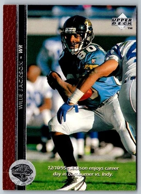 1996 Upper Deck Willie Jackson #255 Jacksonville Jaguars Football Card - Image 1 of 2