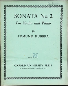 Rubbra Sonata no. 2 for violin and piano - Picture 1 of 1
