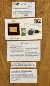 1995 USMC Commemorative FDC WWll Iwo Jima Flag Raising Certified Sand & Rock - Picture 1 of 20