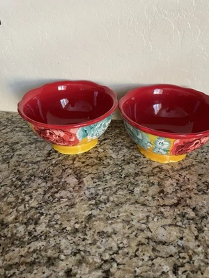 Juego de (2) cuencos de cereal/sopa "The Pioneer Woman Floral" Foto 1 de 3