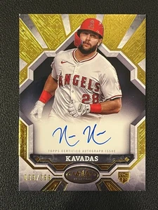 Niko Kavadas 2025 Topps Tier One Rookie Auto /299 Angels - Picture 1 of 2