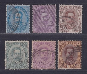 Italy Scott 48\\56 1879-1889 King Humber I Issues 6 Stamps SCV $119.75 - Picture 1 of 2