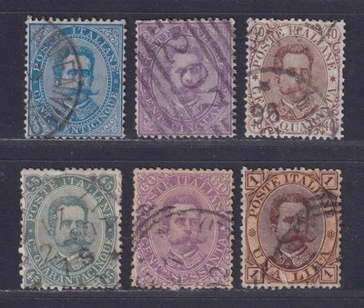 Italy Scott 48\56 1879-1889 King Humber I Issues 6 Stamps SCV $119.75 - Image 1 of 2