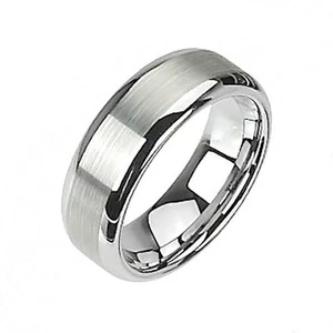 Wolframcarbid mattes Finish Center Comfort Fit Band - Bild 1 von 1