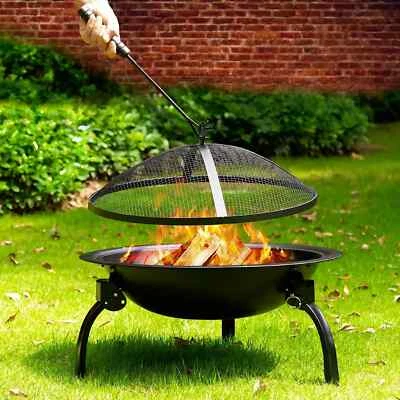 Qlima Feuerkorb, Grillschale Outdoor Grill, Camping Garten