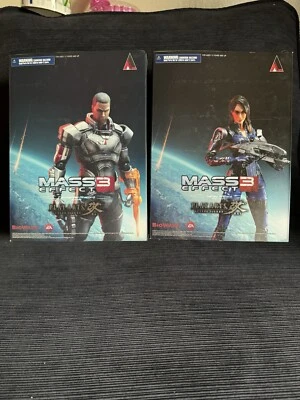 Mass Effect 3 Play Arts Kai Commander Shepard & Ashley Williams новый в коробке запечатанный - Изображение 1 из 4