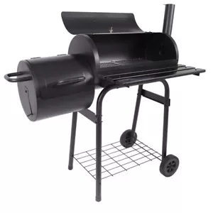 BBQ Grill Charcoal Offset Smoker Pit 43" Cooker Barbecue Outdoor for Camping - Picture 1 of 21