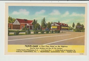 POSTCARD PENN-DAW HOTEL VIRGINIA - Picture 1 of 2