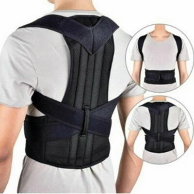 Posture Corrector Back Brace Support Fit For Men Women - Fully Adjustable Belt - Image 1 of 4