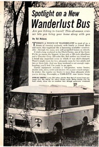 1964 Wanderlust Bus/ All Metal Plane Anyone Can Build Magazine Article - Picture 1 of 8