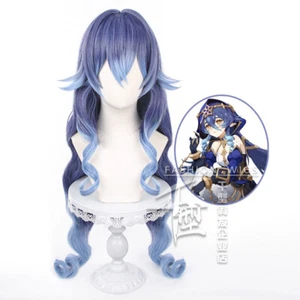 Genshin Impact Layla Cosplay Wig LONG party hair Synthetic Costume Wigs - Picture 1 of 5