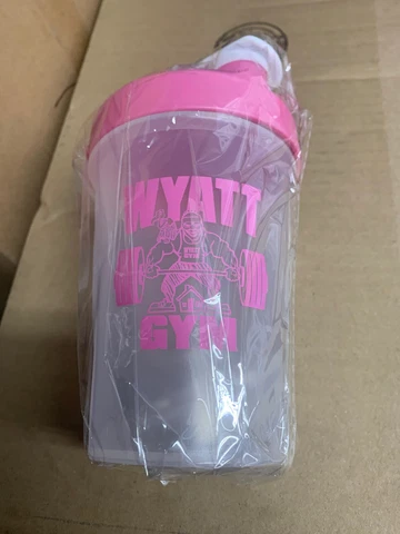 WWE Bray Wyatt Gym Box Water Bottle Tumbler Cup Fiend Firefly Funhouse RARE Cover