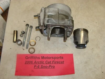 2006 ARCTIC CAT FIRECAT F6 EFI SNO PRO jug cylinder piston rings wrist pin nice Foto 1 de 4