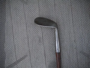 Antiguo eje de madera vintage Tom Stewart Niblick 52* E 3 SW Player - Imagen 1 de 18