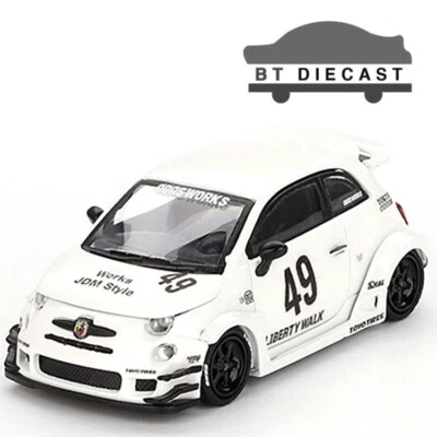 MINI GT LIBERTY WALK LBWK ABARTH 595 LB-FUNCIONA x ABAS FUNCIONA 1/64 BLANCO MGT00809 Foto 1 de 4