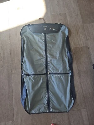 Samsonite Vintage Gray leather Garment Travel Luggage Suit Business Bag - Image 1 of 4
