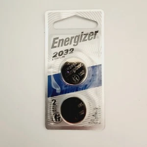 CR2032 Lithium Coin Battery for Key Fob, Car Remote- CR 3Volt Cell-(Pack Of 2) - Picture 1 of 4