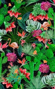D-C-Fix Cintia Tropical Floral Self Adhesive Film 1.5 M x 45 cm Green Teal Pink - Picture 1 of 5