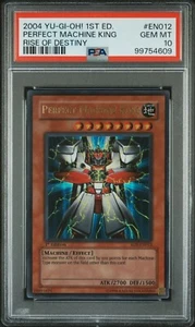 2004 YU-GI-OH! RDS EN012 PERFECT MACHINE KING 1ST EDITION PSA 10 * Low Pop * - Picture 1 of 2