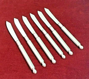 Holmes & Edwards Fruit Knives Set of 6 Silver-plated  5 3/4 inch No Box - Picture 1 of 4