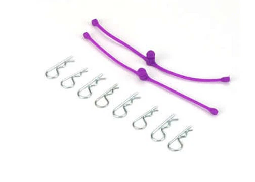 Dubro Body Klip Retainers Purple 2pcs 2250 - Image 1 of 1