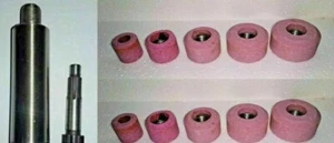 VALVE SEAT GRINDING STONES SET OF 20PCS PINK GREY & SIOUX HOLDER 11/16"Thread - Foto 1 di 2