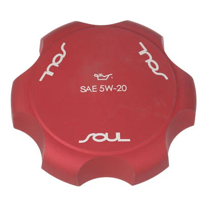 OEM NEW Billet Oil Filler Cap Red w/ Logo 2010-2018 Kia Soul U8972-2K000 - Image 1 of 4