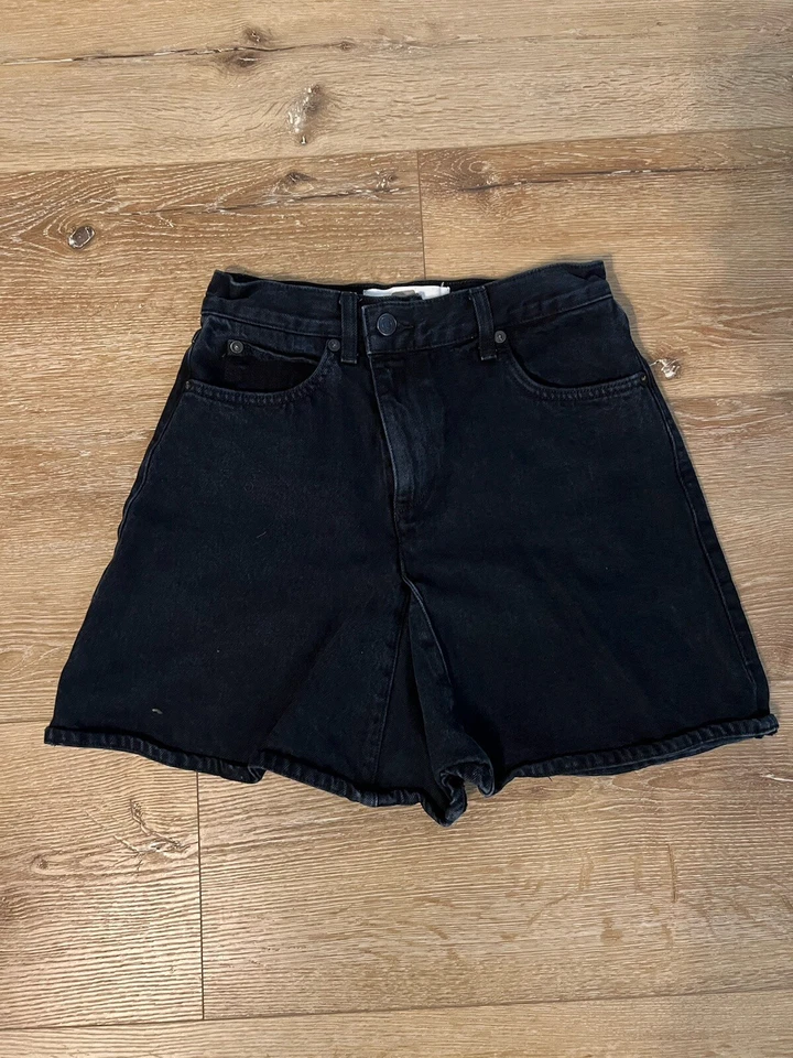 Proenza Schouler Womens Black Denim Skirt Size 2 - Image 1 of 4