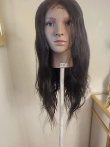 High Quality regular Top 24 to 26" straight 100% Virgin Human Hair Lace Wig - Picture 1 of 18