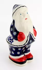Polnische Keramik Weihnachtsmann Statue - Zaklady Ceramiczne Boleslawiec - Bild 1 von 6