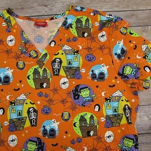 Dickies Cute Halloween Medium Scrub Top - Picture 1 of 7